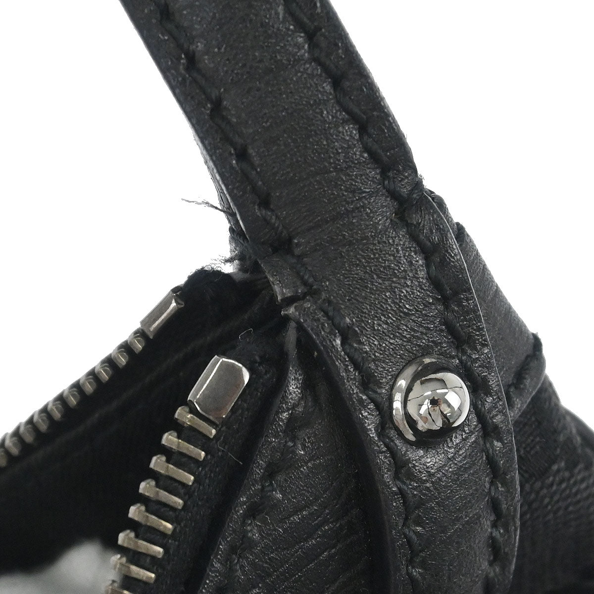 Gucci Black Canvas Horsebit Handbag