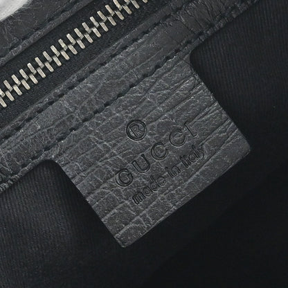 Gucci Black Canvas Horsebit Handbag