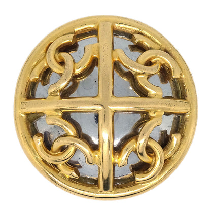 Chanel Medallion Brooch Pin Gold 93P/1272