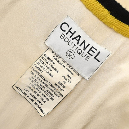 Chanel 1994 Collarless Jacket Ivory #40