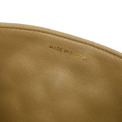 Chanel Beige Lambskin Turnlock Small Full Flap Shoulder Bag