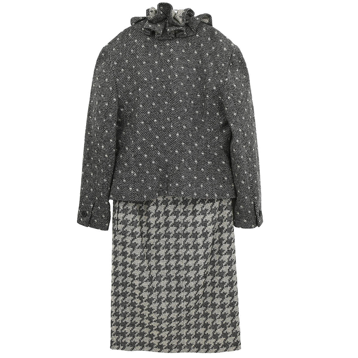 Christian Dior Setup Suit Jacket Skirt Black