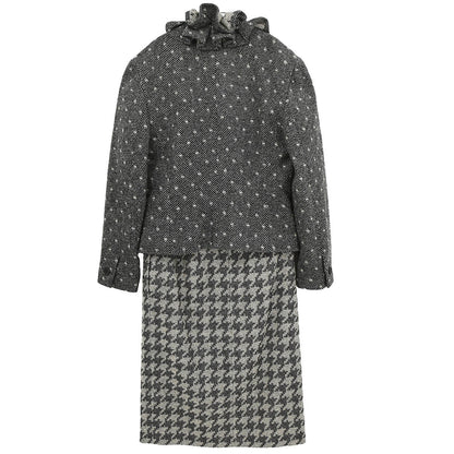 Christian Dior Setup Suit Jacket Skirt Black