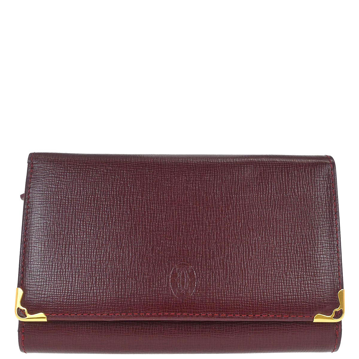 Cartier Must de Cartier Wallet Leather Bordeaux