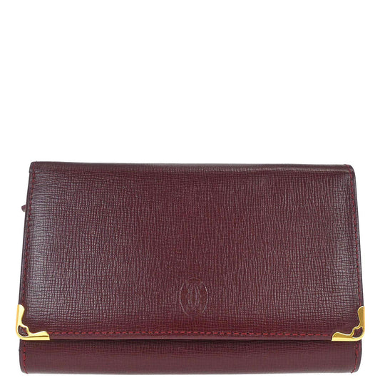 Cartier Must de Cartier Wallet Leather Bordeaux