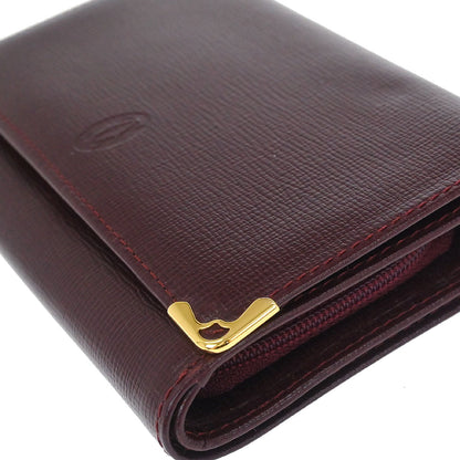 Cartier Must de Cartier Wallet Leather Bordeaux