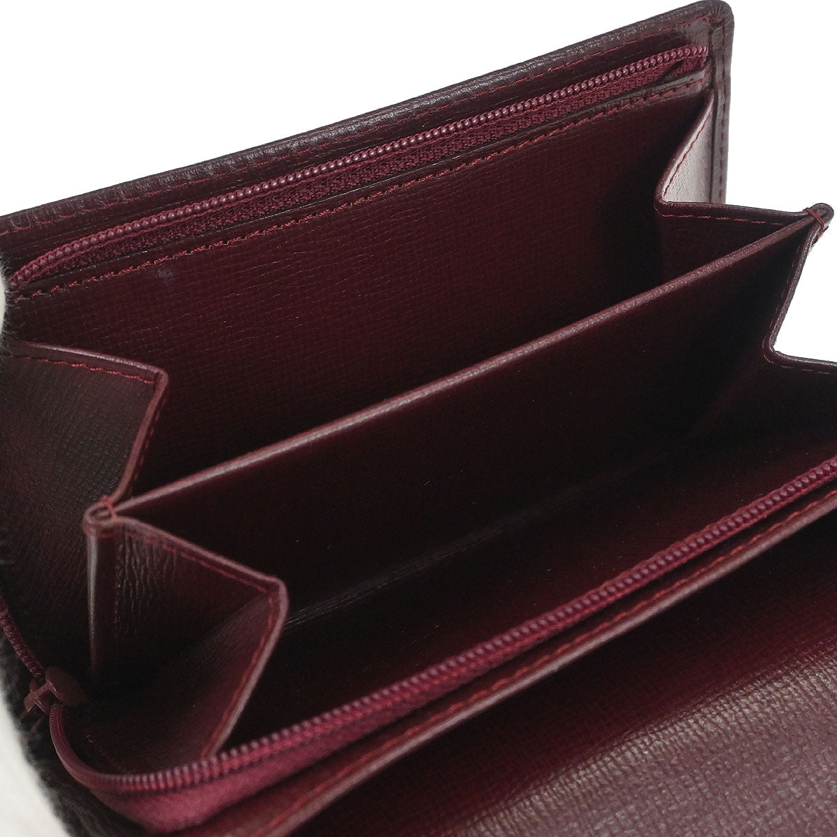 Cartier Must de Cartier Wallet Leather Bordeaux