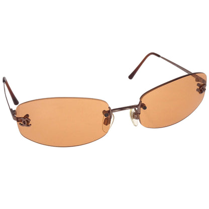 Chanel Sunglasses Eyewear Brown Small Good