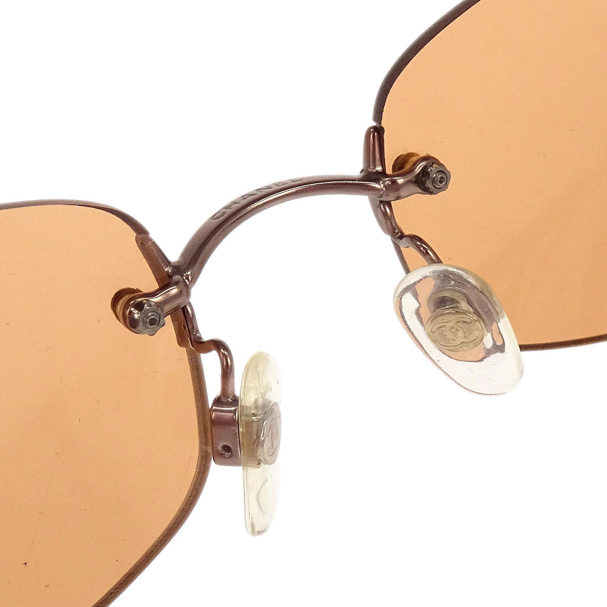 Chanel Sunglasses Eyewear Brown Small Good