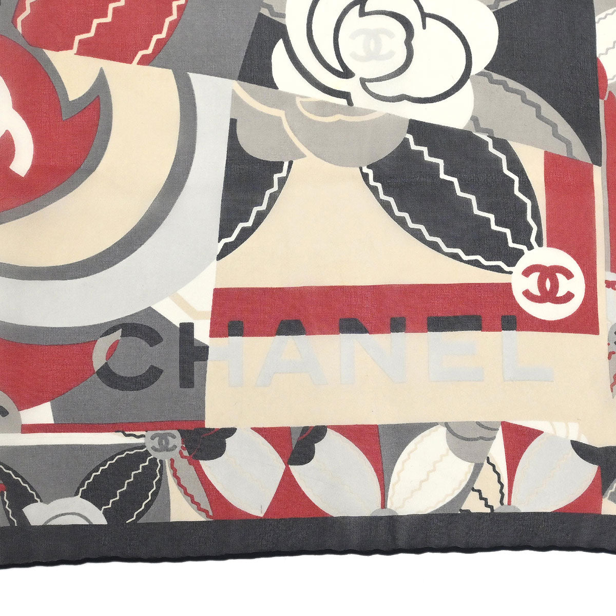 Chanel Gray Scarf Small Good