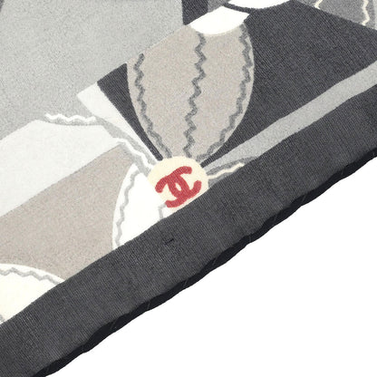 Chanel Gray Scarf Small Good