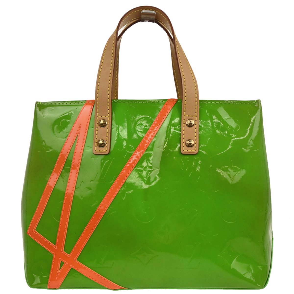 Louis Vuitton Green Vernis Reade PM Fluo Tote Handbag M91904