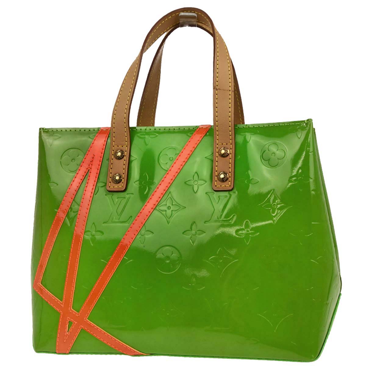 Louis Vuitton Green Vernis Reade PM Fluo Tote Handbag M91904