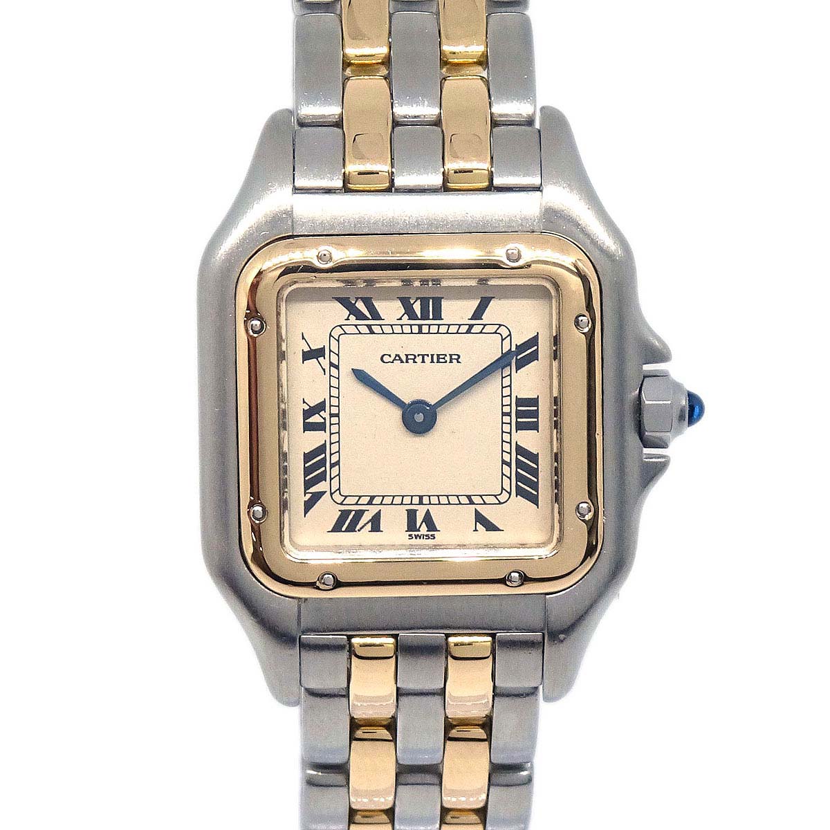 Cartier Panthere SM 2-Row Ref.6692 Quartz Watch 18KYG SS