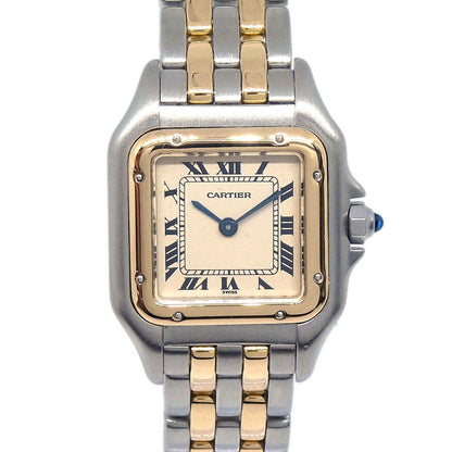 Cartier Panthere SM 2-Row Ref.6692 Quartz Watch 18KYG SS