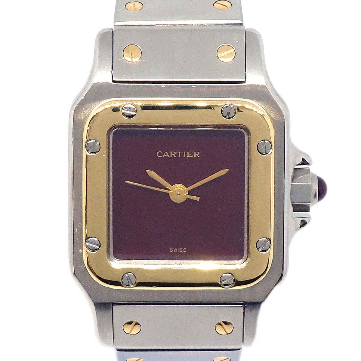 Cartier Santos Galbee SM Ref.0902 Self-winding Watch 18KYG SS