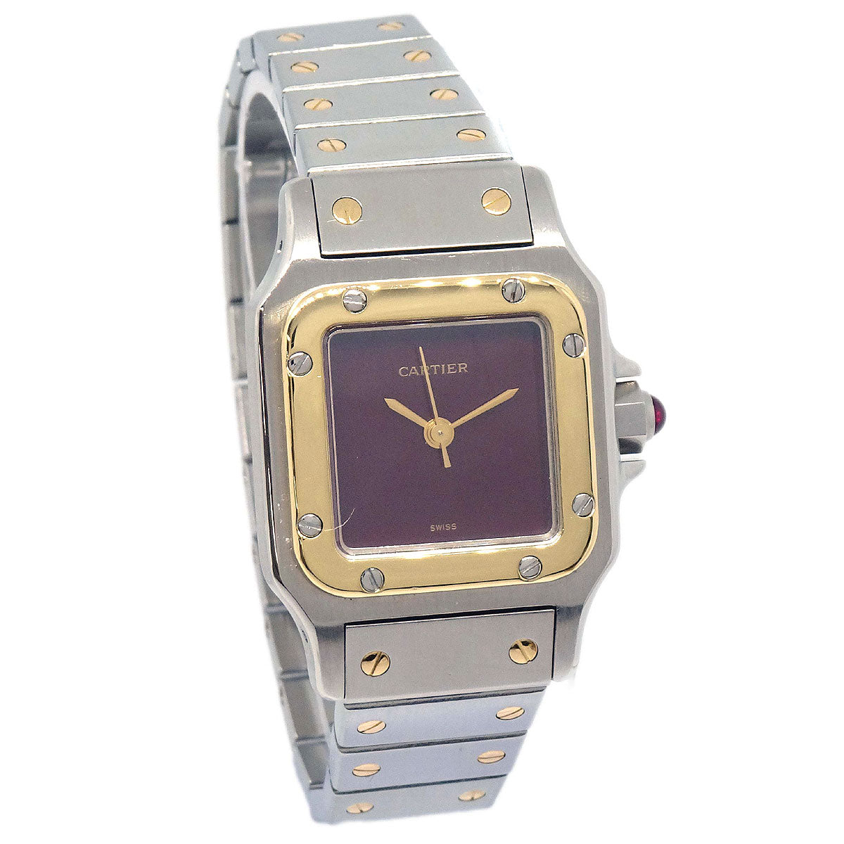 Cartier Santos Galbee SM Ref.0902 Self-winding Watch 18KYG SS
