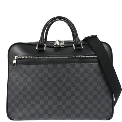 Louis Vuitton 2018 Damier Graphite Overnight Business Handbag N41004