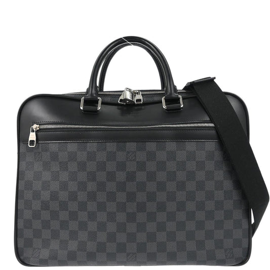 Louis Vuitton 2018 Damier Graphite Overnight Business Handbag N41004