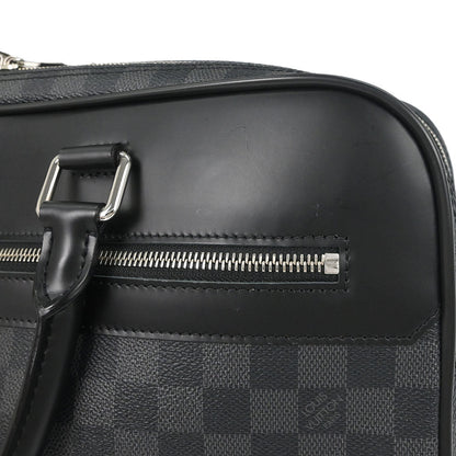 Louis Vuitton 2018 Damier Graphite Overnight Business Handbag N41004