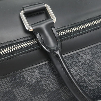 Louis Vuitton 2018 Damier Graphite Overnight Business Handbag N41004