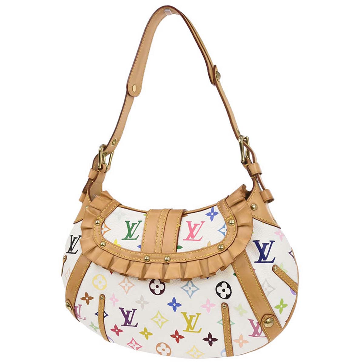 Louis Vuitton White Monogram Multicolor Leonor Handbag M92398