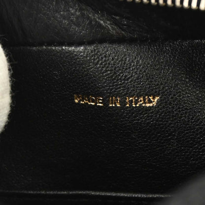 Chanel 1991-1994 Black Calfskin Bias Stitch Camera Bag Mini