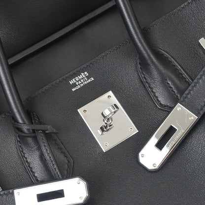 Hermes Black Swift Birkin 30 Handbag
