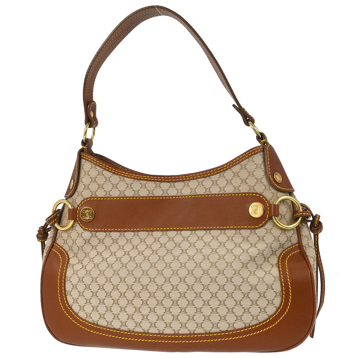 Celine * Beige Macadam Handbag