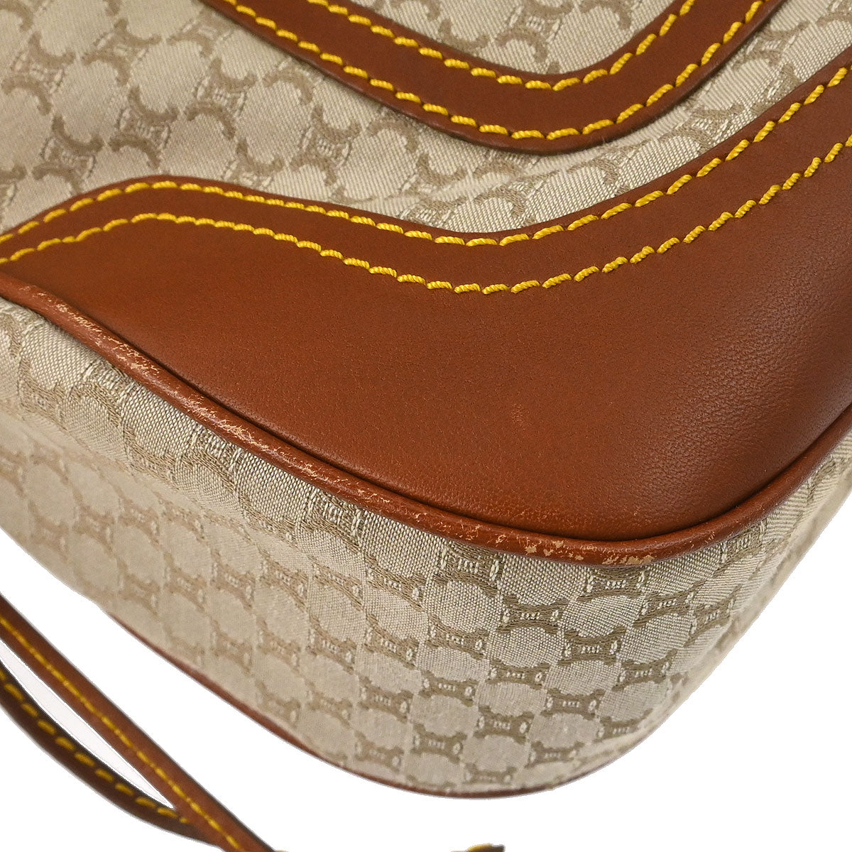 Celine * Beige Macadam Handbag