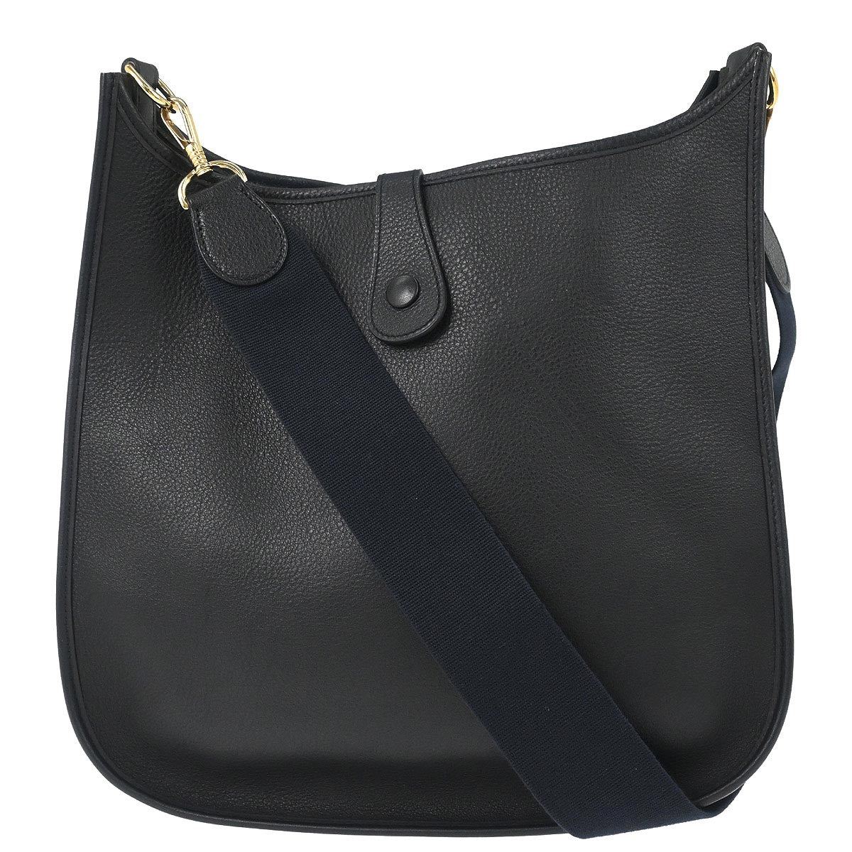 Hermes Black Togo Evelyne 1 GM Shoulder Bag