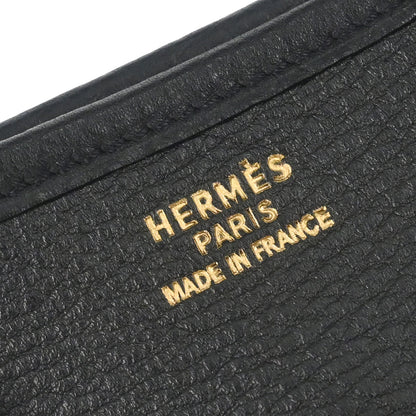 Hermes Black Togo Evelyne 1 GM Shoulder Bag