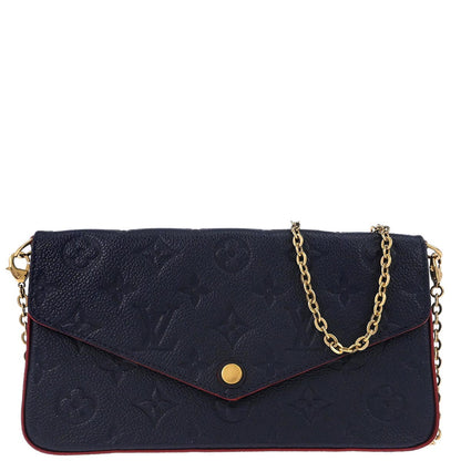 Louis Vuitton Navy Monogram Pochette Felicie Shoulder Bag M64099
