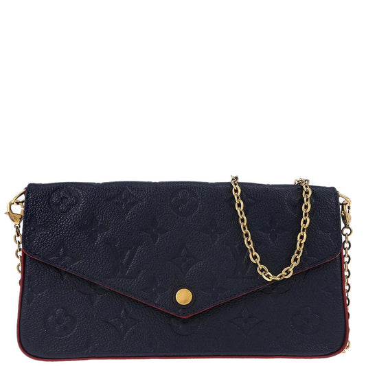 Louis Vuitton Navy Monogram Pochette Felicie Shoulder Bag M64099