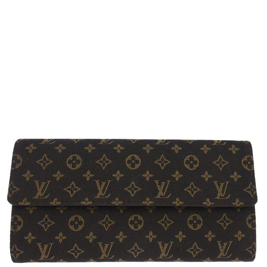 Louis Vuitton Monogram Mini Lin Portefeuille Sarah Wallet M95234