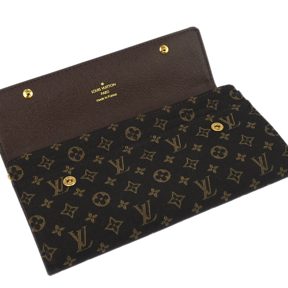 Louis Vuitton Monogram Mini Lin Portefeuille Sarah Wallet M95234