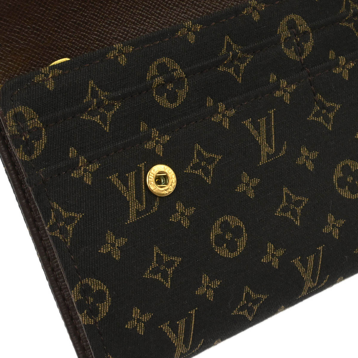 Louis Vuitton Monogram Mini Lin Portefeuille Sarah Wallet M95234