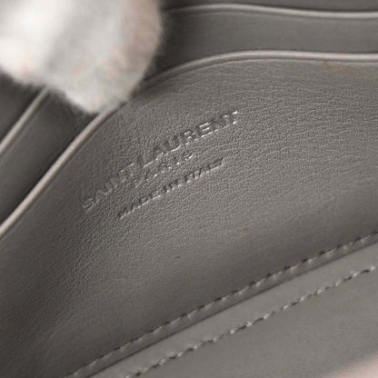 Saint Laurent Gray Calfskin Toy Cabas Shoulder Bag