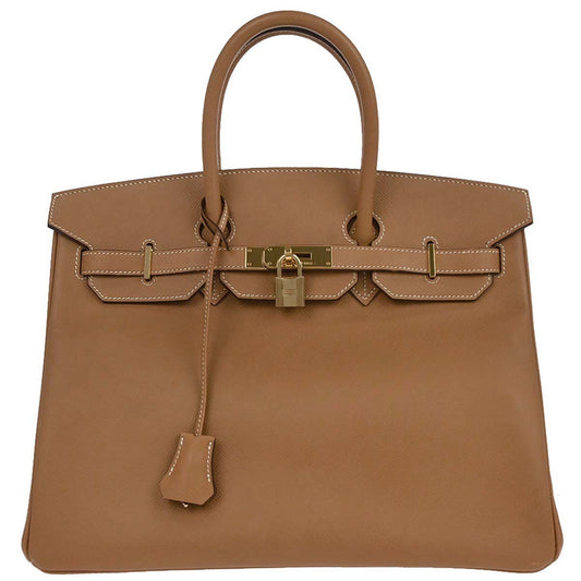 Hermes Natural Epsom Birkin 35 Handbag
