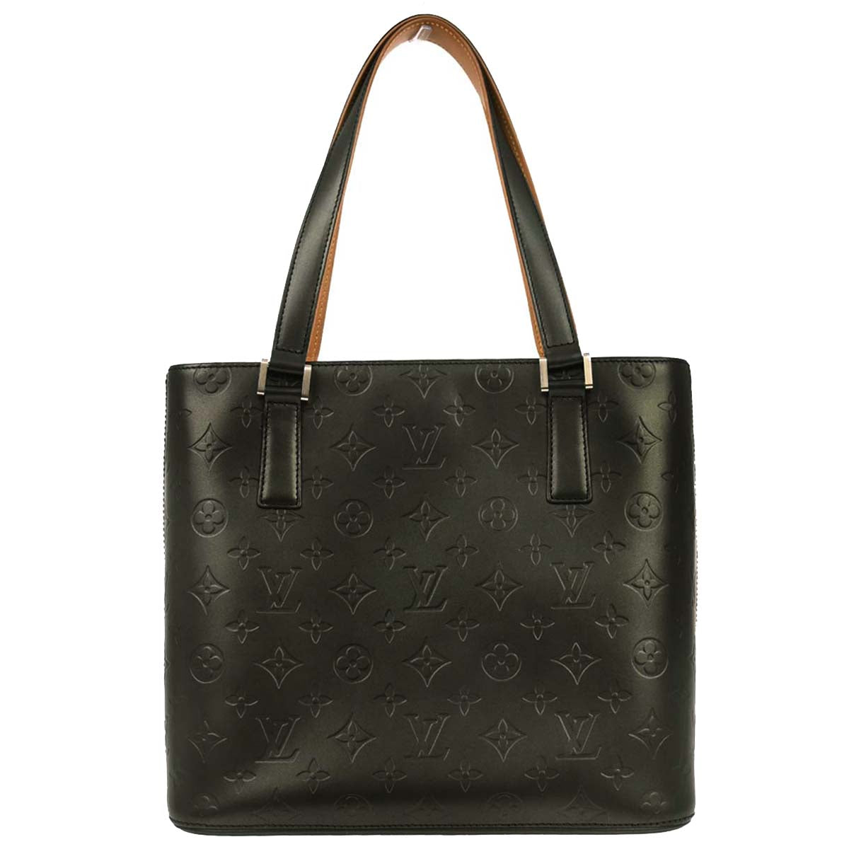 Louis Vuitton Black Monogram Mat Stockton Tote Handbag M55112
