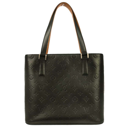 Louis Vuitton Black Monogram Mat Stockton Tote Handbag M55112