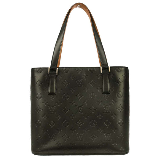 Louis Vuitton Black Monogram Mat Stockton Tote Handbag M55112