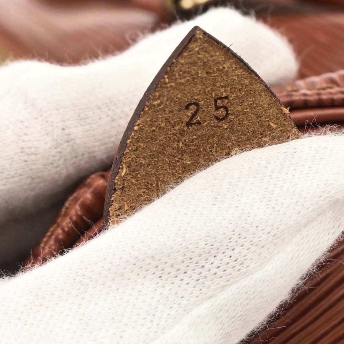 Louis Vuitton Brown Epi Speedy 25 Handbag M43013