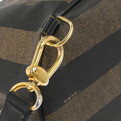 Fendi Brown Black Pequin Shoulder Bag