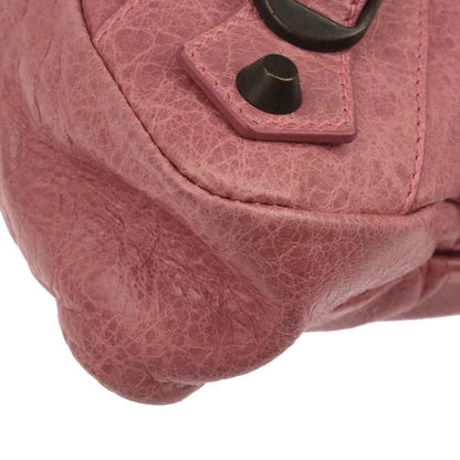 Balenciaga Pink Lambskin The First 2way Shoulder Handbag
