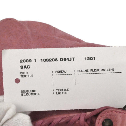 Balenciaga Pink Lambskin The First 2way Shoulder Handbag