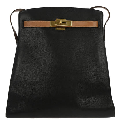 Hermes Black Ardennes Kelly Sport GM Shoulder Bag
