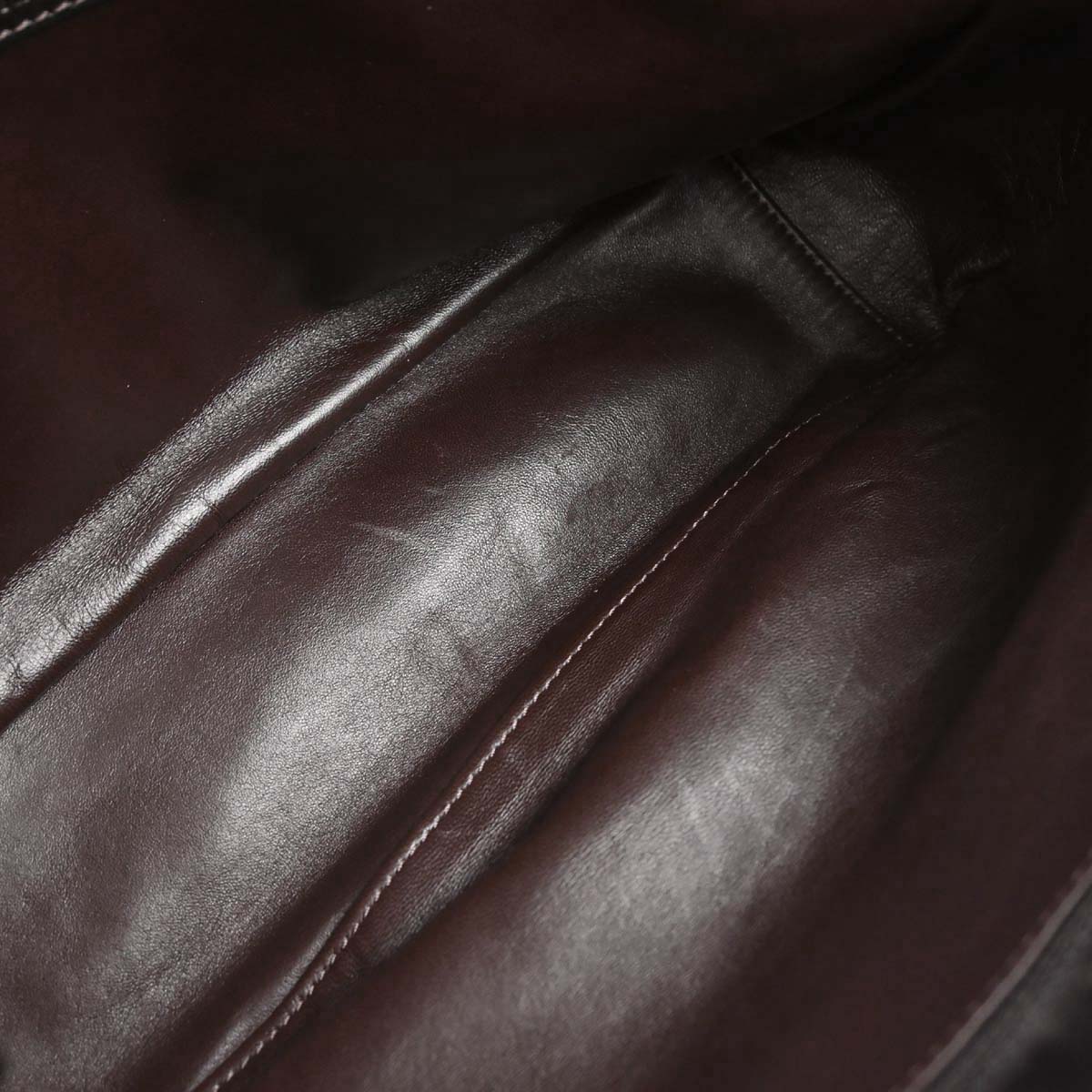 Chanel 2000-2002 Brown Rabbit Fur Jumbo Straight Flap Shoulder Bag