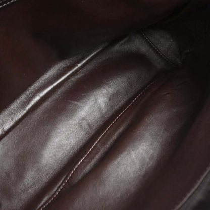 Chanel 2000-2002 Brown Rabbit Fur Jumbo Straight Flap Shoulder Bag