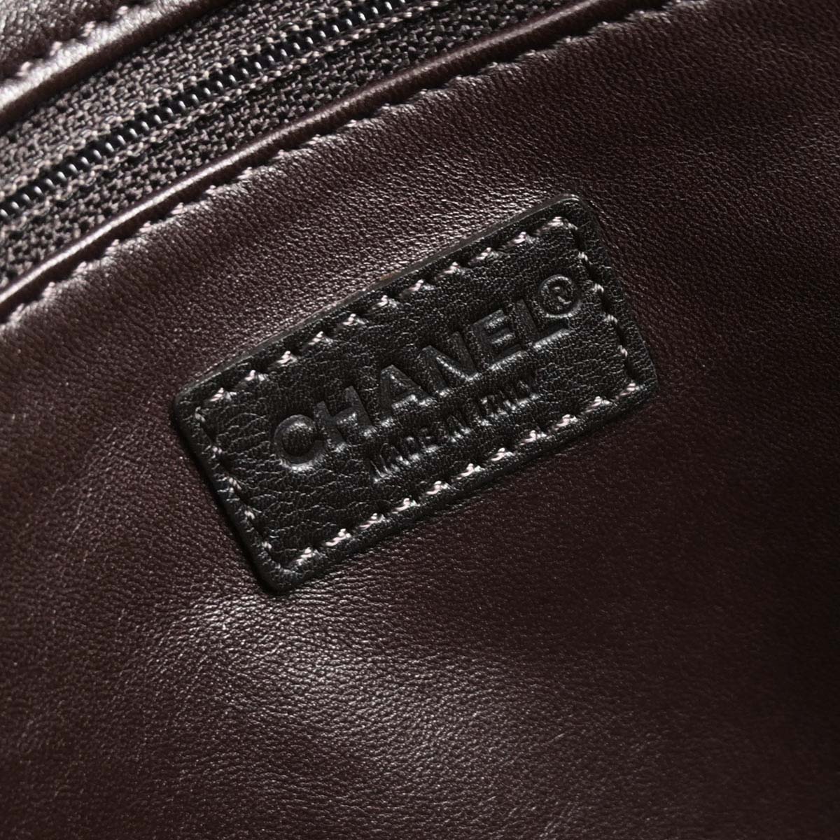 Chanel 2000-2002 Brown Rabbit Fur Jumbo Straight Flap Shoulder Bag